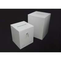 White Acrylic Suggestion Box, Donation Box