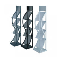 Metal Wave Literature Rack (A4 Portrait)