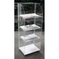 Floor Stand Acrylic Newspaper Display Stand