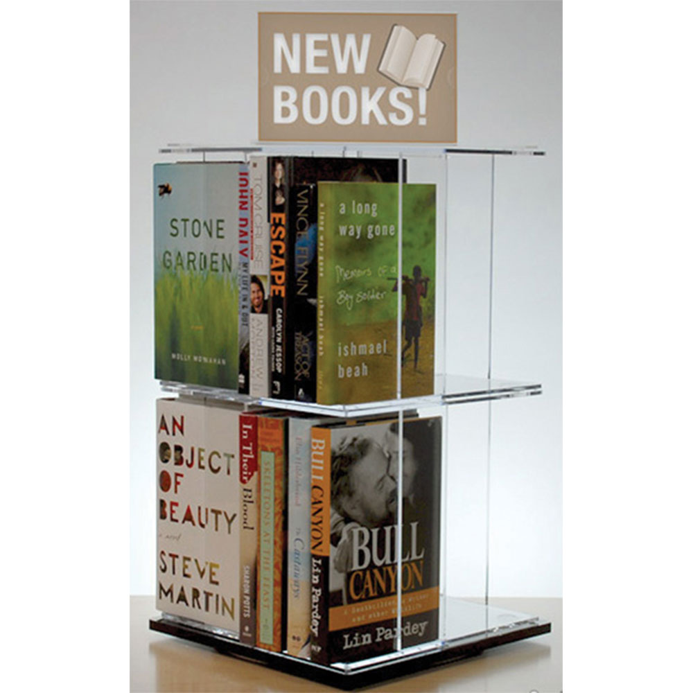 Acrylic Rotating Book Stand IangelDisplay