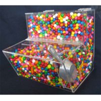Acrylic Square Gravity Bin Candy Bin