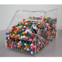 Clear Acrylic Square Candy Bin Snacks Bin