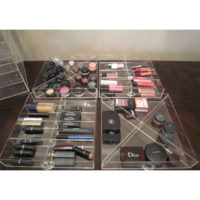 Clear Acrylic Cosmetic Collection Tray